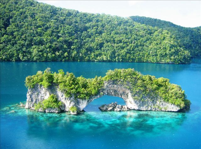 Palau Rock aerial