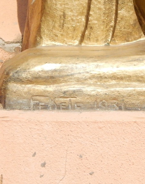 Statuia Sf Francisc de Assisi - detaliu. Foto: 2015