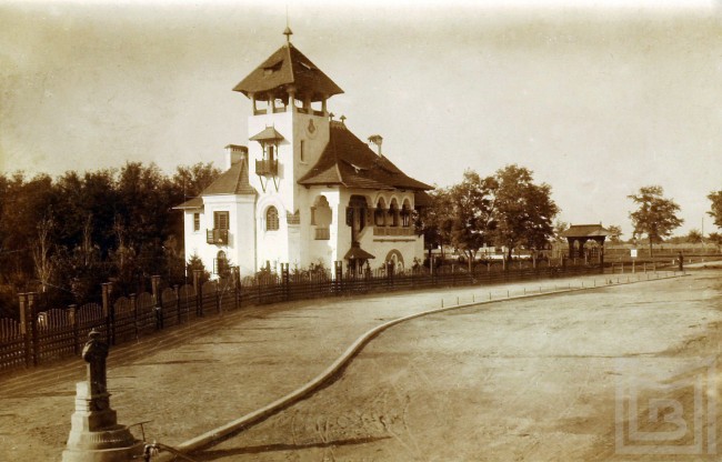 Perspectiva cu Vila dr. Nicolae Minovici dinspre Soseaua Banesii - anul 1912