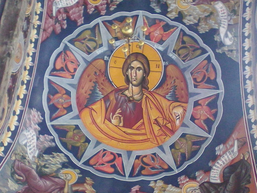 Mânăstirea Radu Vodă - Turnul clopotniţei (pictură)