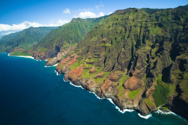 Aerial tour of Waimea and the Na Pali coast with Jack Harter helicopters.