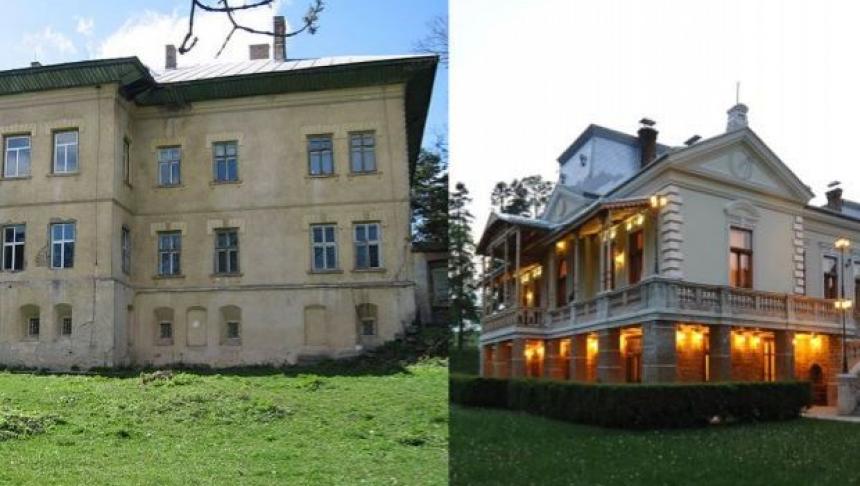 Pardoxurile patrimoniul românesc! Două conace, două poveşti: unul hotel de lux, altul spital în paragină