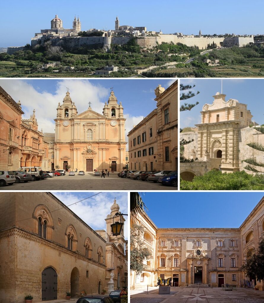 Mdina, montaj Malta