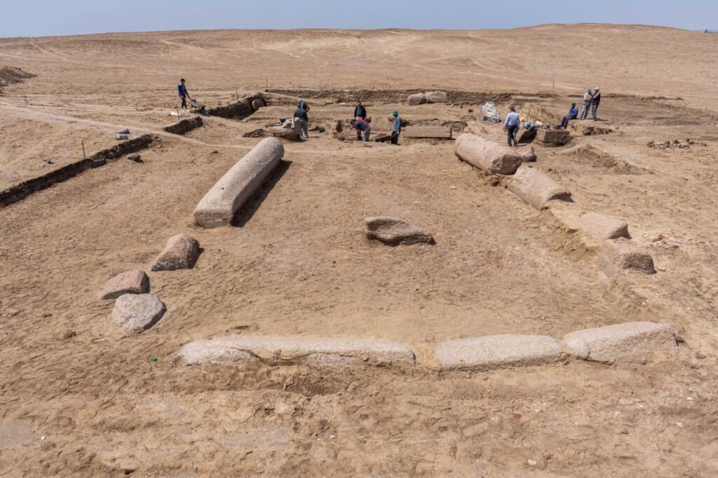 Arheologii egipteni au descoperit ruinele unui templu greco-roman dedicat lui Zeus (foto: Facebook / Ministry of Tourism and Antiquities)