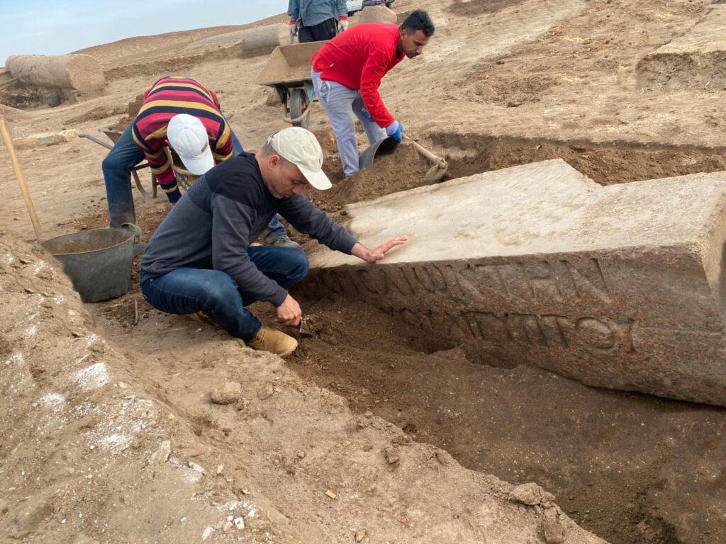 Arheologii egipteni au descoperit ruinele unui templu greco-roman dedicat lui Zeus (foto: Facebook / Ministry of Tourism and Antiquities)