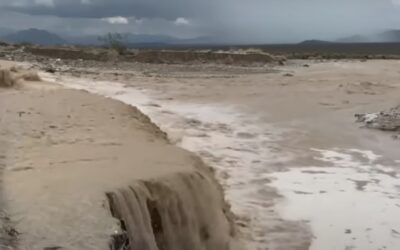 Valea Morții, inundată. Cel mai fierbinte loc din lume, afectat de ploi fără precedent / VIDEO