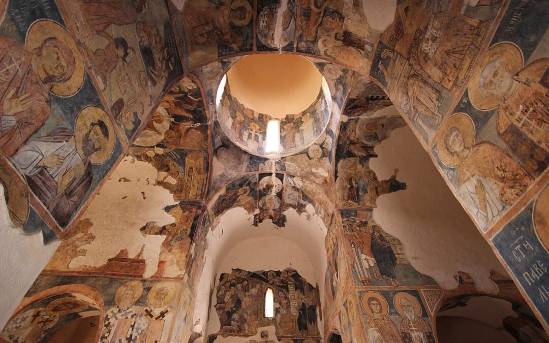 Istoria frescelor unice care decorează biserica mânăstirii Zemen din Bulgaria / FOTO