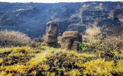 Celebrele statui de pe Insula Paștelui, daune „ireparabile” provocate de un incendiu