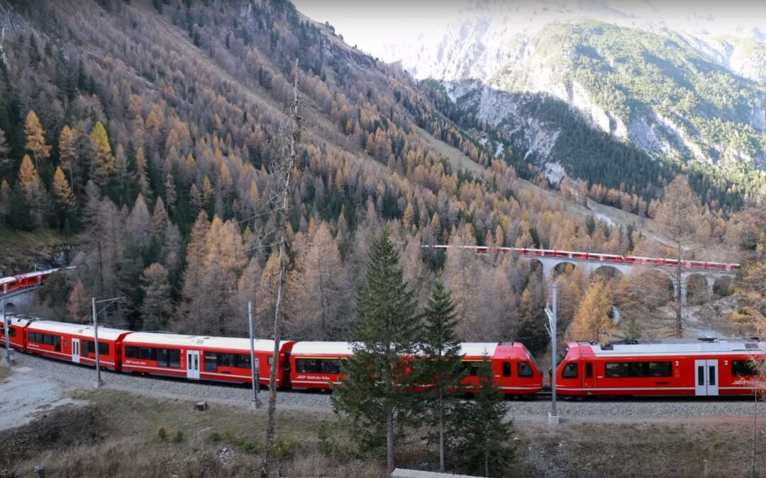 Cel mai lung tren de pasageri din lume, inaugurat în Elveția