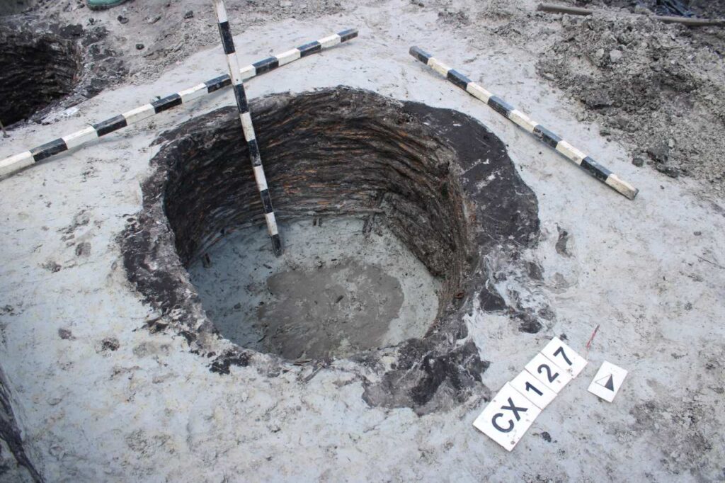 O lopată din lemn veche de aproape 4.000 de ani, descoperită pe traseul Autostrăzii Transilvania (foto: Muzeul Județean de Istorie și Artă Zalău)