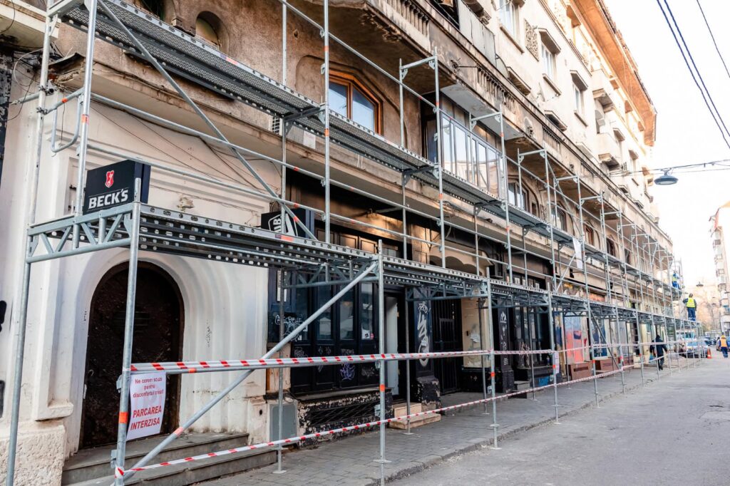 Clădirea în care a funcționat celebrul Club A, consolidată și renovată (foto: Facebook / Primăria Municipiului București)