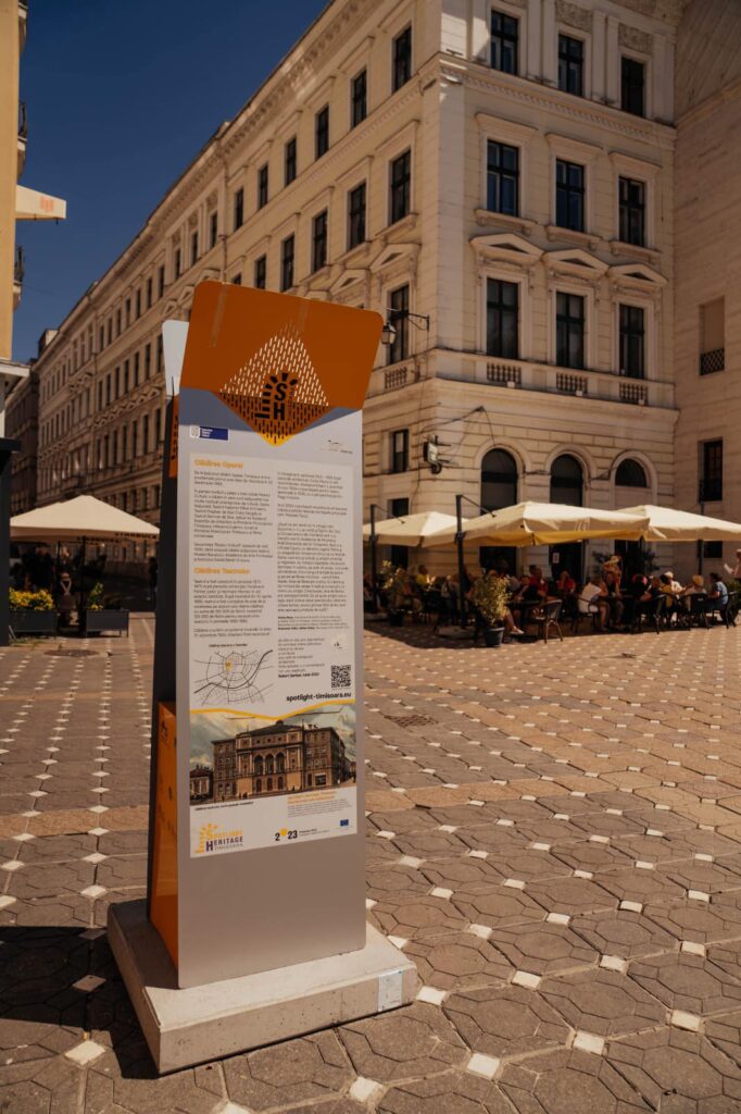 Panouri informative în cartierele istorice al Timișoarei (foto: Primăria Municipiului Timișoara)