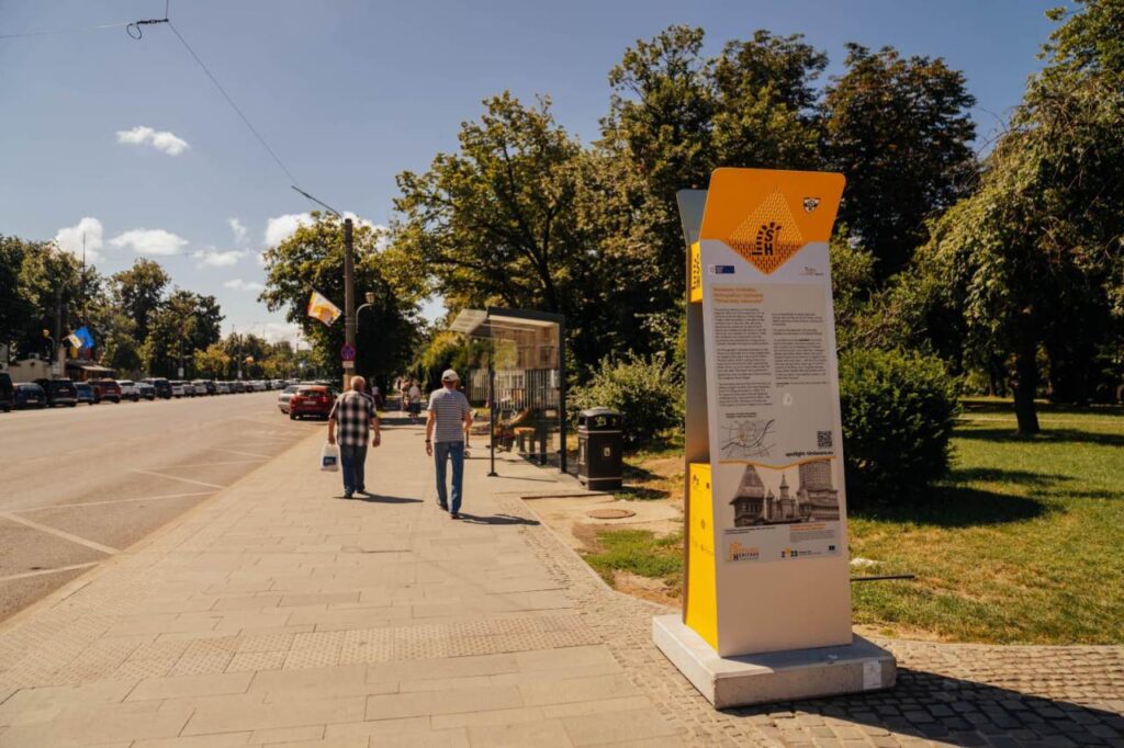 Panouri informative în cartierele istorice al Timișoarei (foto: Primăria Municipiului Timișoara)
