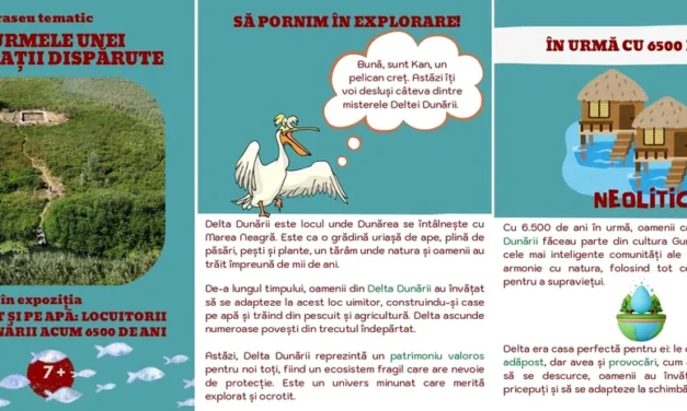 Traseu tematic interactiv pentru expoziția „Pe pământ și pe apă: locuitorii Deltei Dunării acum 6500 de ani”