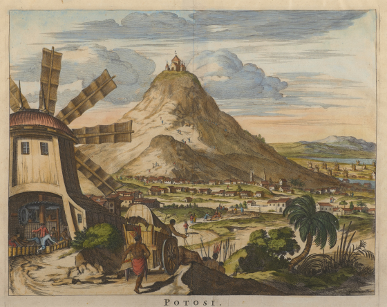 Arnoldus Montanus, Cerro Rico of Potosí (c.1671; courtesy of John Carter Brown Library at Brown University)