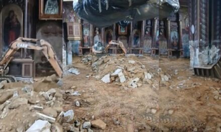 Distrugeri cu buldozerul în biserica ortodoxă din Bixad, lăcașul e monument istoric!