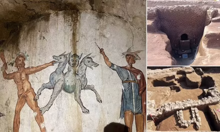 Ce au descoperit arheologii după ce au deschis „mormântul lui Cerberus”, un sarcofag vechi de 2.000 de ani