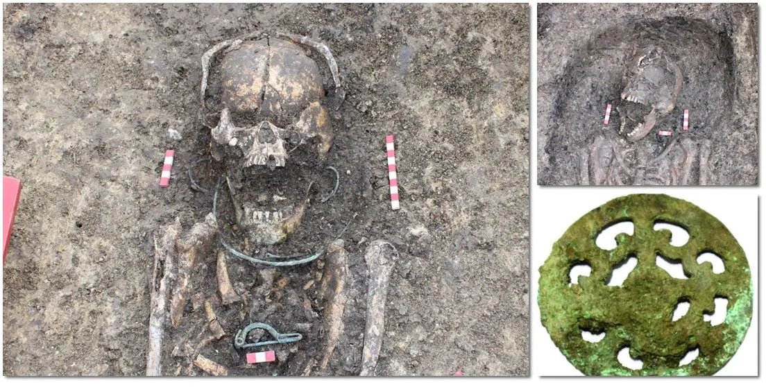 Schelete de copii si adulti, dar si podoabe, descoperite in morminte sarmatice, la Timisoara
