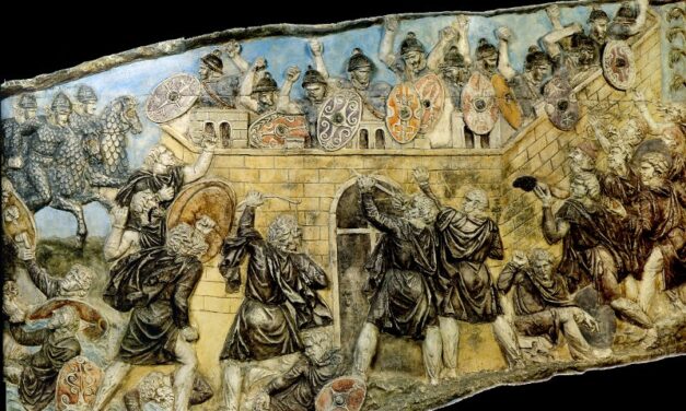 Columna lui Traian – monumentul care a fost cândva viu în culori. Povestea uimitoare a scenei în care dacii atacă cetatea romană