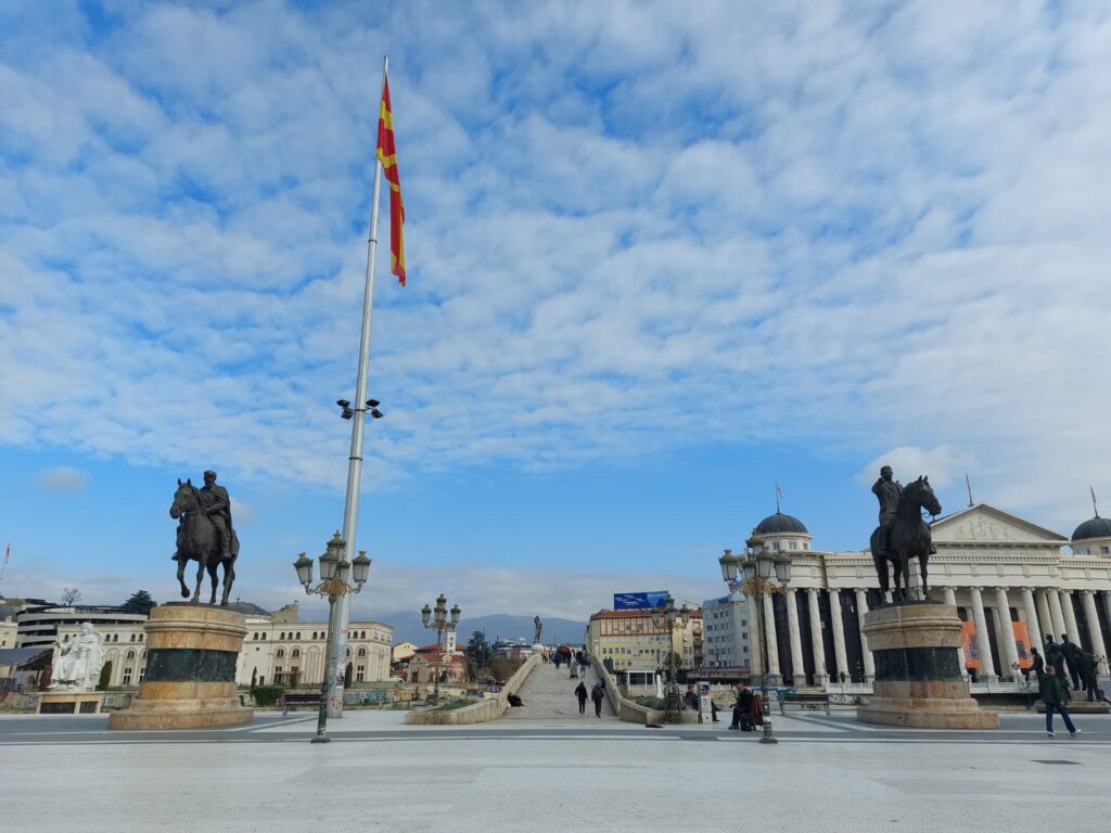 Piața centrală din Skopje PHOTO Andreea Sprînceană