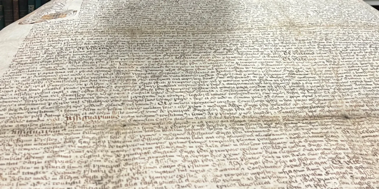 Carta regală care a fondat Leeds, salvată la limită de distrugere