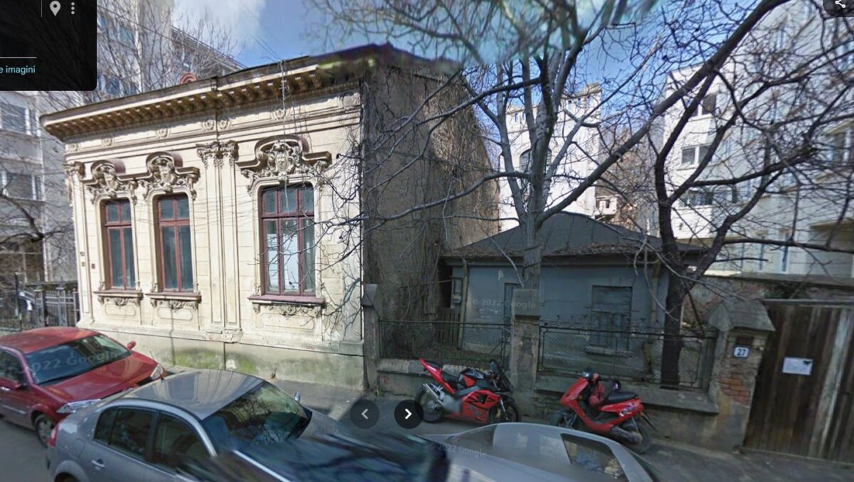 Casa de la numarul 25 din Ernest Brosteanu, Bucuresti, in 2012, credit foto Google streets