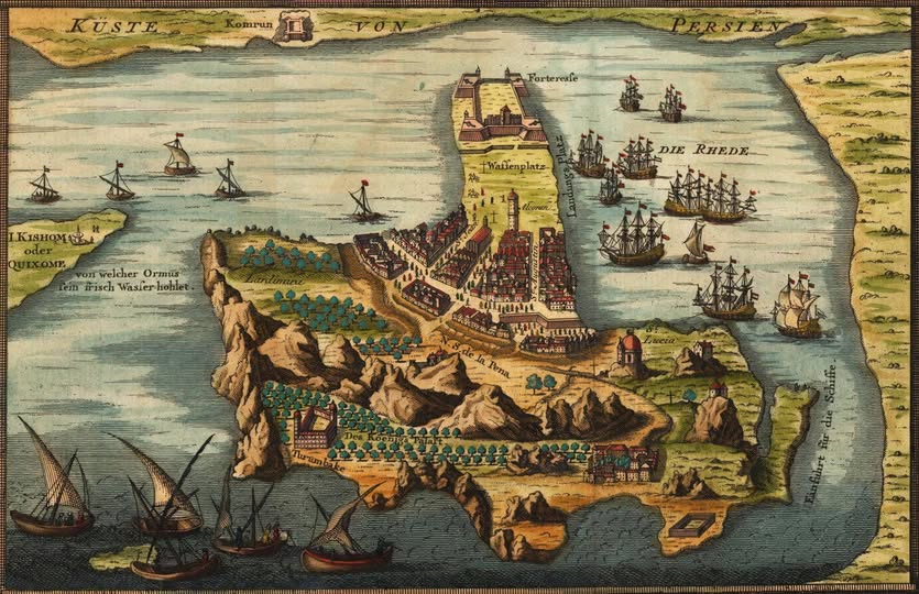 Stramteare Hormuz, 1747, pictura realizata de un artist francez, Berlin
