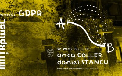 A…B , GDPR – Vernisaj: final de rezidență artistică Anca Coller și Daniel Stancu