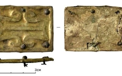 Artefact vechi de 1.700 de ani descoperit în Caucaz: o placă de harnașament din aur și argint dezvăluie misterele alanilor timpurii