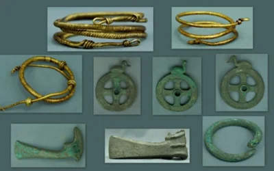 Un tezaur din epoca bronzului, descoperit cu un detector de metale în Prahova